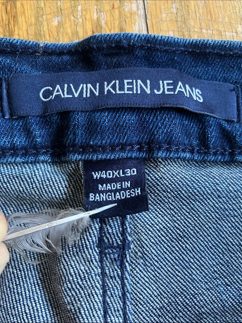Calvin Klein Men's Deep Blue Straight Jeans